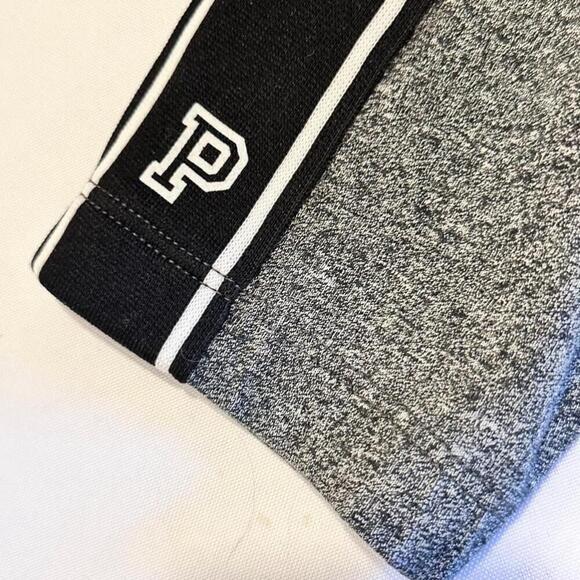 PINK Gray Yoga Leggings with Side Stripe - Picture 4 of 6